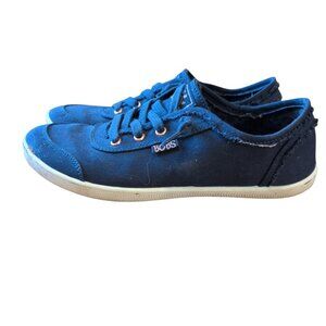BOBS by Sketchers Women's size 7 in a Navy Blue Casual Lace up Comfy Sneaker
